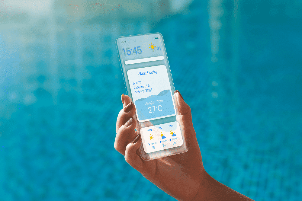 Application pour contrôler la piscine à distance. Via l'aide d'un smartphone !