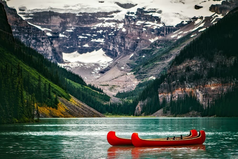 Lac d'eau douce au Canada, Alberta Lac louise