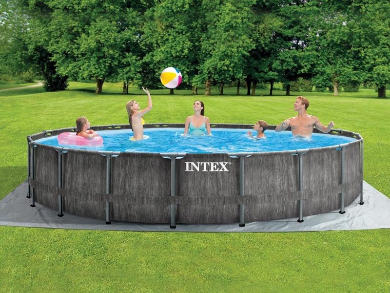 Exemple de piscine tubulaire Intex.